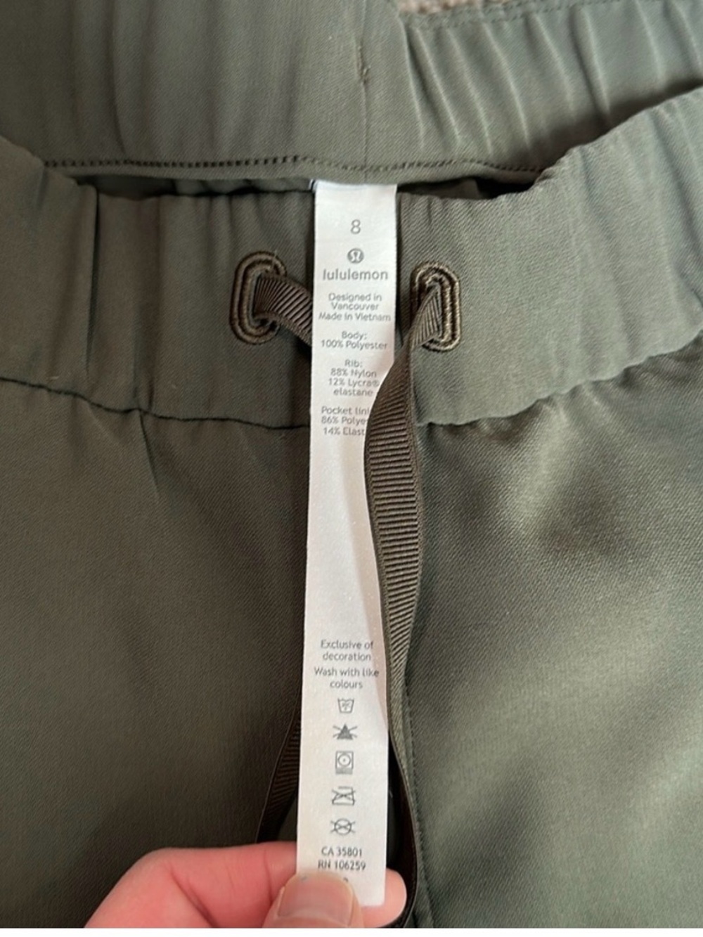 lululemon athletica “On the Fly” Olive Joggers, crisp tag, athleisure, track - Picture 9 of 14